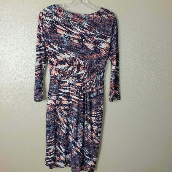 BCBGMaxazria Faux Wrap Sheath Dress S - Picture 4 of 7